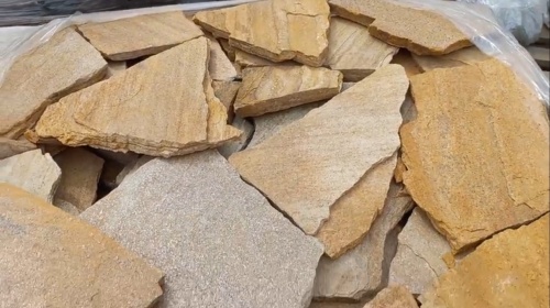 Плитняк златолит жёлтый для цоколя купить в Пензе