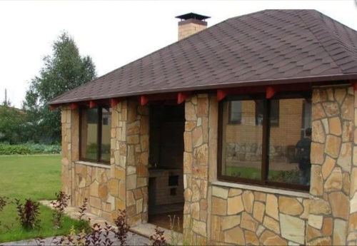 Плитняк златолит жёлтый золотистый для фасада 1,5-3см купить в Пензе