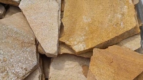 Плитняк златолит жёлтый для цоколя купить в Пензе